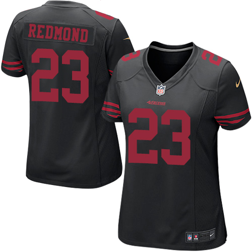 Women's Game Will Redmond Nike Jersey Black Alternate - #23 NFL San Francisco 49ers